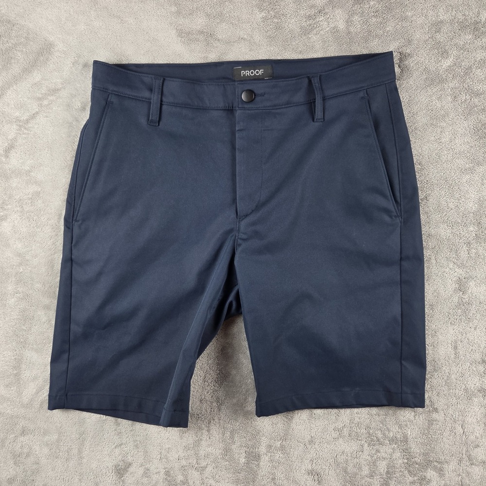 Proof Nomad Shorts Mens 32 Navy Blue Tech Chino Stretch Outdoor Preppy Huckberry